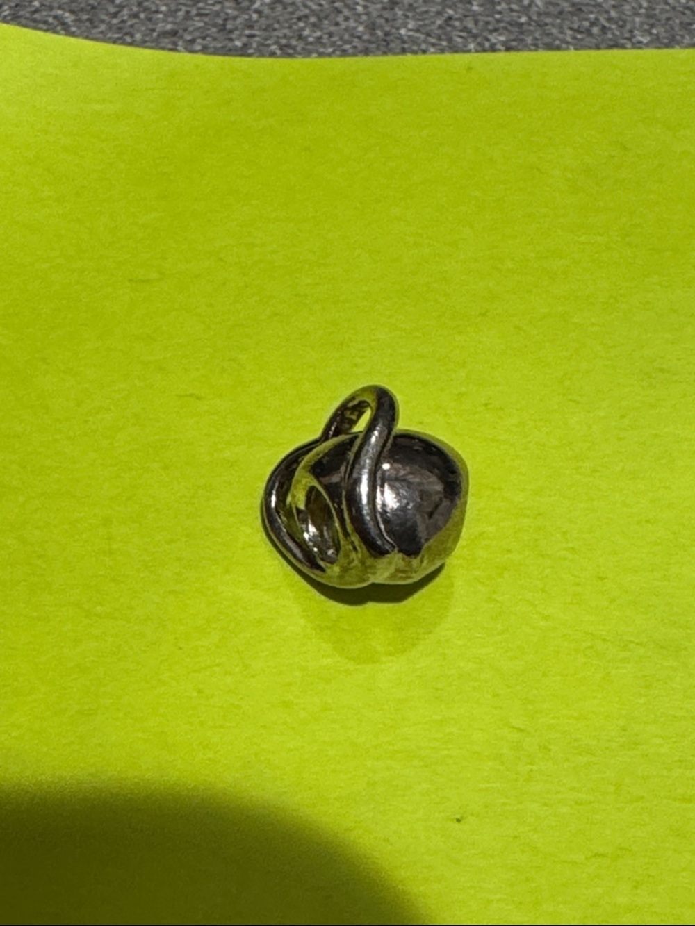 Pandora Silver Heart Charm with Polished Finish